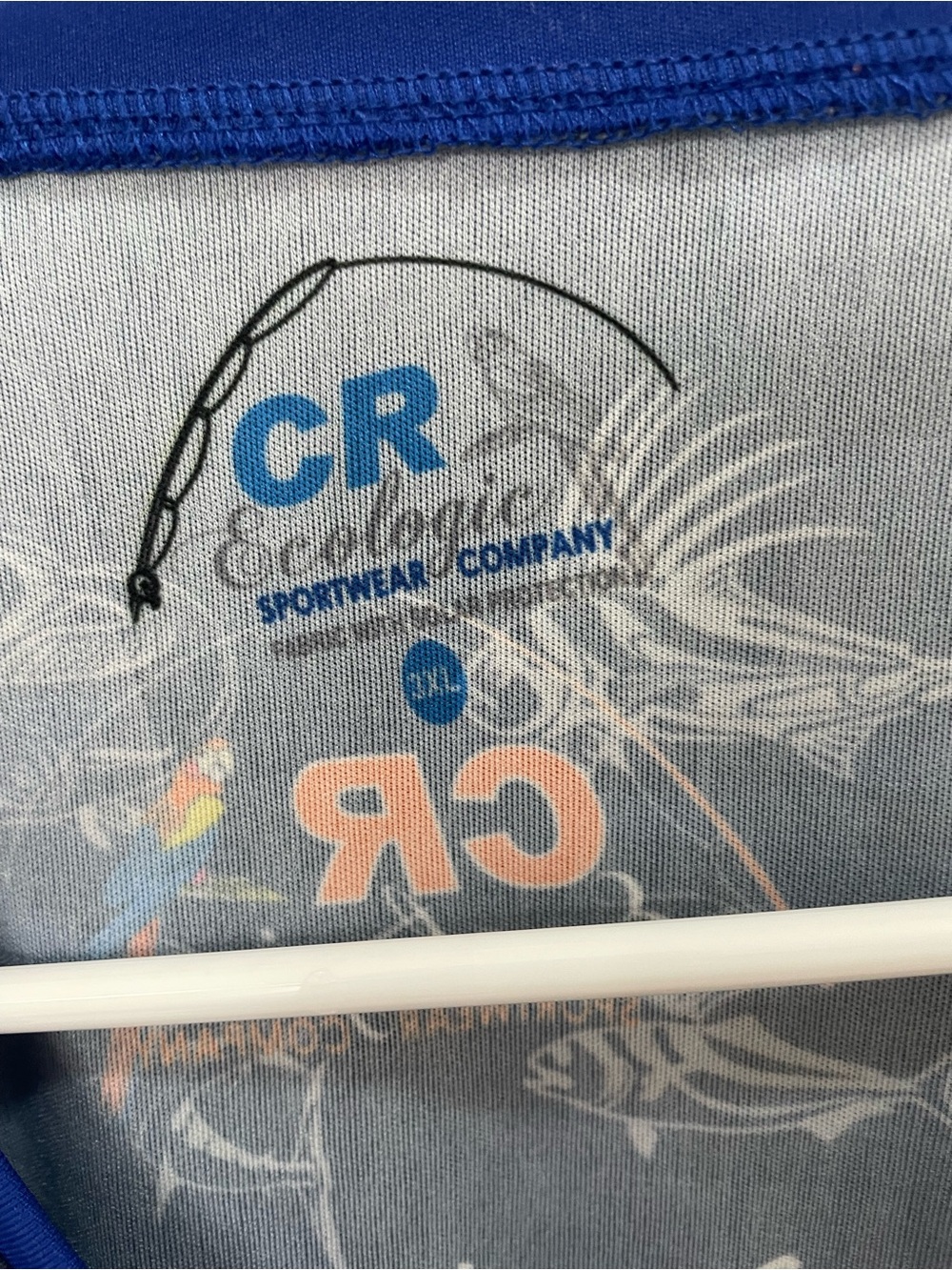 Costa Rica Long-Sleeve Rash Guard - Blue - Picture 4 of 5